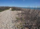 Sentier parallèle à la plage